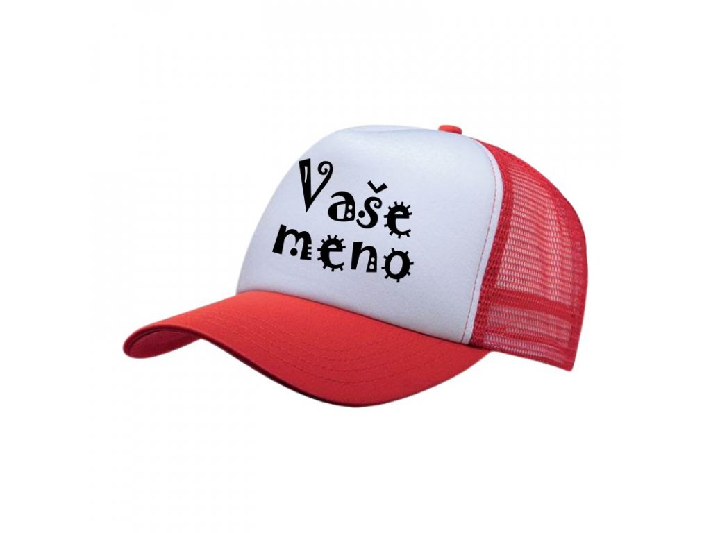 font #4 červená šiltovka