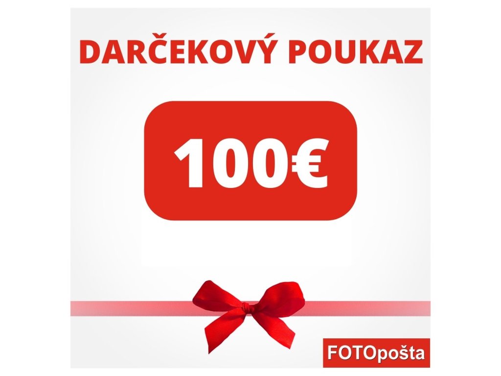 DARČEKOVÝ POUKAZ 100€ FOTOPOŠTA