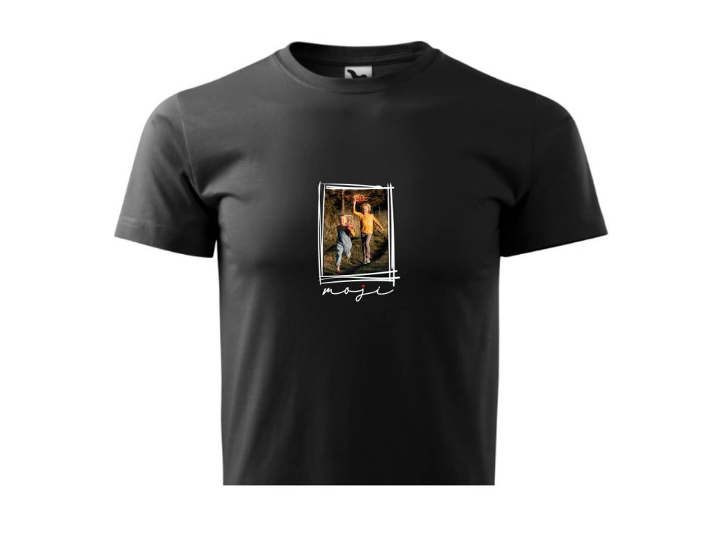 ČIERNE TRIČKO S FOTKOU Moji 2