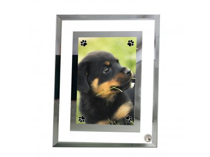 10 PES SKLO • dvojitý rámik zrkadlo 2