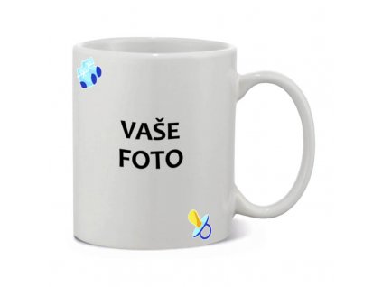 rámik Cumlík modrý•hrnček biely1