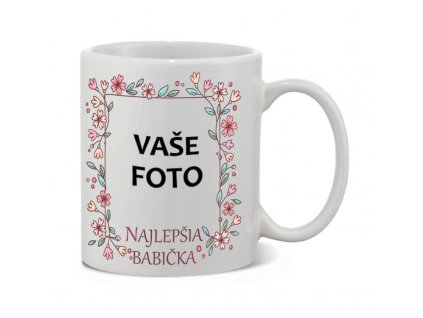 rámik Najlepšia babička•hrnček biely1