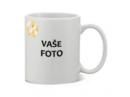 rámik Svadba•hrnček biely1