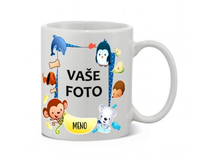 rámik Zvieratká 1•hrnček biely1