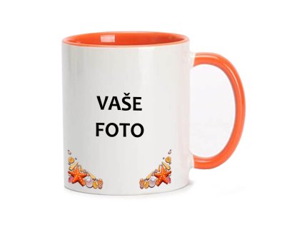 58 rámik DOVOLENKA FAREBNÝ oranžový rámik