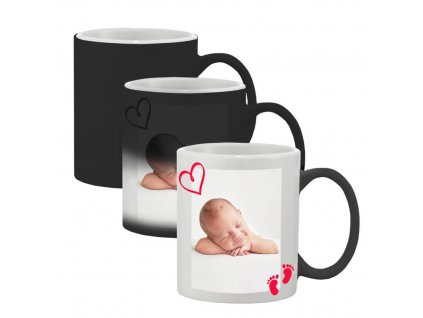 DIEŤATKO hrnček magický rámik červený Titulka