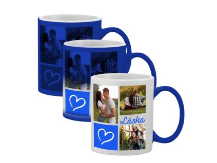MAGICKÝ HRNČEK S FOTKOU KOLÁŽ LÁSKA MODRÁ 4