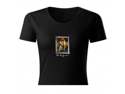 ČIERNE TRIČKO S FOTKOU Moji 2 DÁMSKE