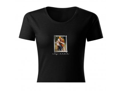 ČIERNE TRIČKO S FOTKOU Naj mama 2