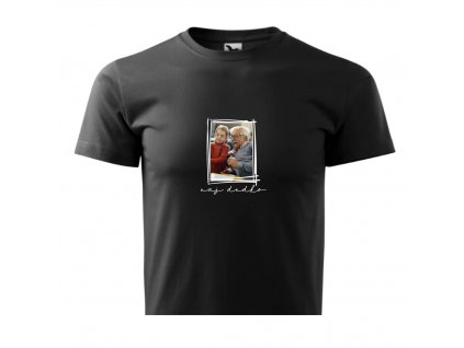 ČIERNE TRIČKO S FOTKOU Naj dedko 2