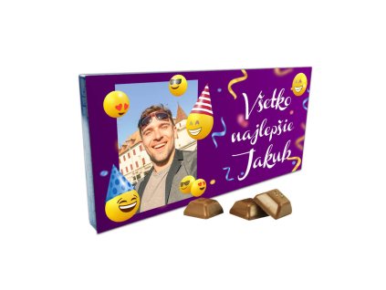 ČOKOLÁDA S FOTKOU rámik Všetko Najlepšie 1