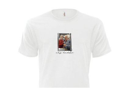 BIELE TRIČKO S FOTKOU Naj dedko 2