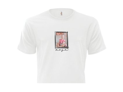 BIELE TRIČKO S FOTKOU Moja 2