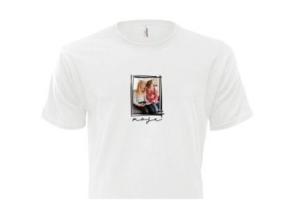 BIELE TRIČKO S FOTKOU Moje 2