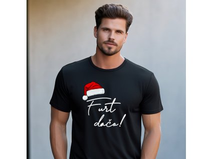 Vtipné tričko furt dačo Vianoce p. (Farba Biela, Veľkosť XL)