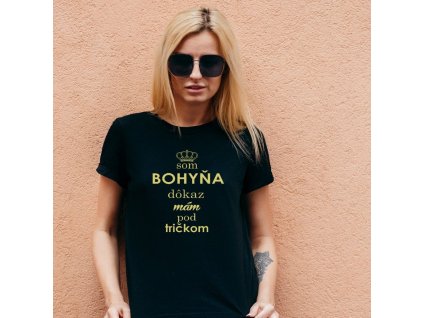 Vtipné tričko bohyňa (Farba Biela, Veľkosť XL)