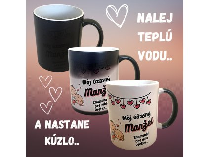 magický hrnček manžel