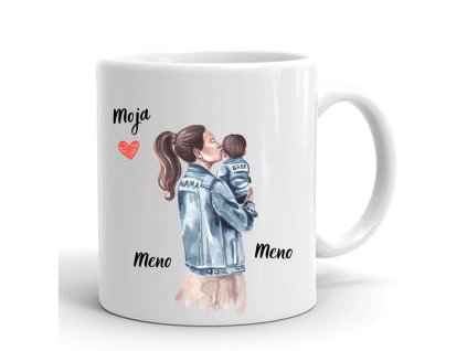 rodinný hrnček mama a syn