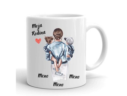 rodinný hrnček mama syn a dcera