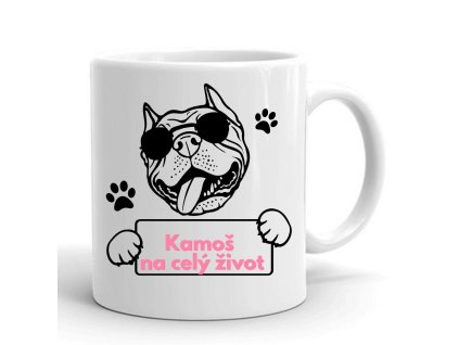 hrnček pes kamoš