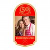 VÍNO šablóna Narodeninové 50 etiketa foto