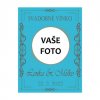 VÍNO šablóna Svadobné vínko 2 etiketa rámik