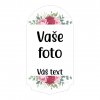 VÍNO šablóna • RUŽE rámik etiketa