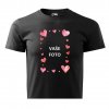 ČIERNE TRIČKO S FOTKOU SRDCE 3 2
