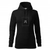 MIKINA ČIERNA S FOTKOU 1 Dámske