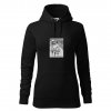 MIKINA ČIERNA S FOTKOU 3 Dámske