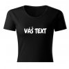ČIERNE TRIČKO S TEXTOM 2 DÁMSKE