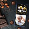 Čokoláda s fotkou Všetko najlepšie balóny čierne