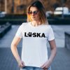 žena tričko pes labka láska