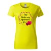 tričko vynimočná žena žlta